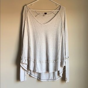 Free People Cream Long Sleeve